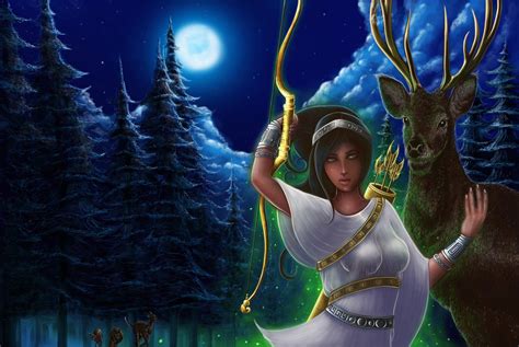 Hellenic Mythology Artemis Goddess Of The Hunt By Emanuellakozas On
