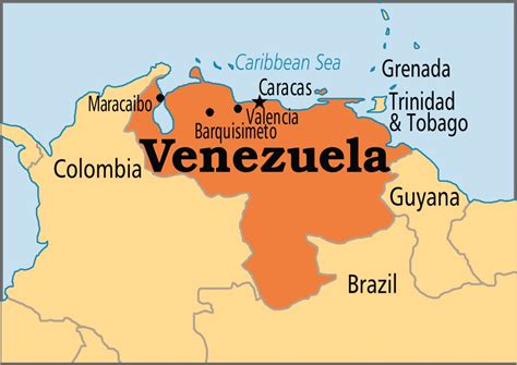 Venezuela In The World Map World Map