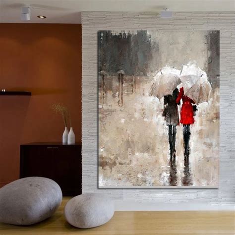 Pure Hand Painted Palette Knife Oil Painting On Canvas Abstract Naked Woman Make Love Sex Wall