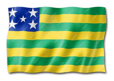 Bandeira Do Estado De Goiás Brasil Foto Premium
