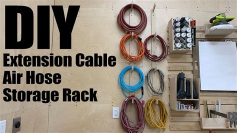 Simple Diy Extension Cable Storage Rack Youtube
