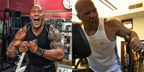 Vin diesel and dwayne the rock johnson getting mad at each other in the fictional movie fast five. universal studios. Who Would Win in a Fight: Vin Diesel or Dwayne 'The Rock ...