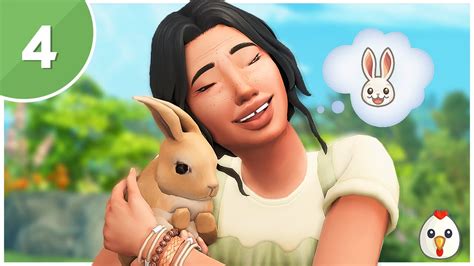 🐓 The Sims 4 Cottage Living Part 4 Bunnies And Errands 🐰 Youtube
