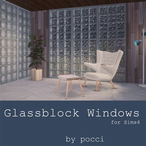 Glass Block Windows By Pocci At Garden Breeze Sims 4 Lana Cc Finds