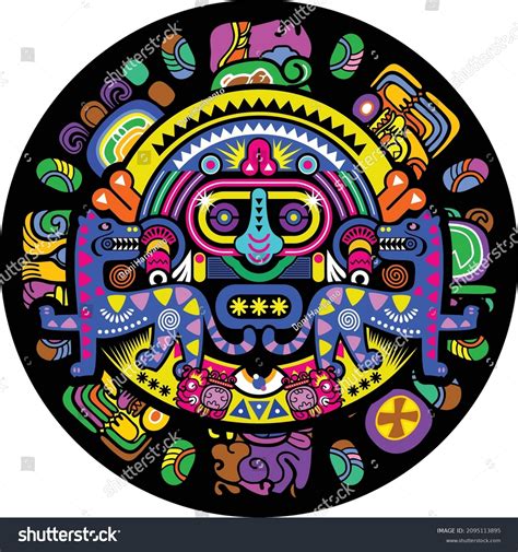 Aztec Mayan Mexican America Ethnic Style Stock Vector Royalty Free