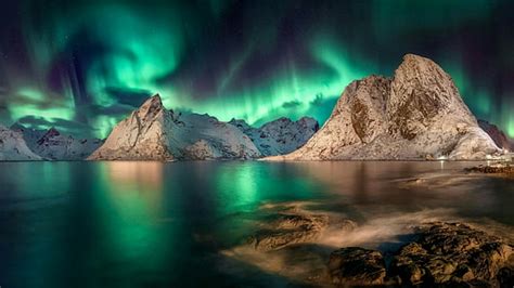 Free Download Green Sky Aurora Borealis Night Northern Lights