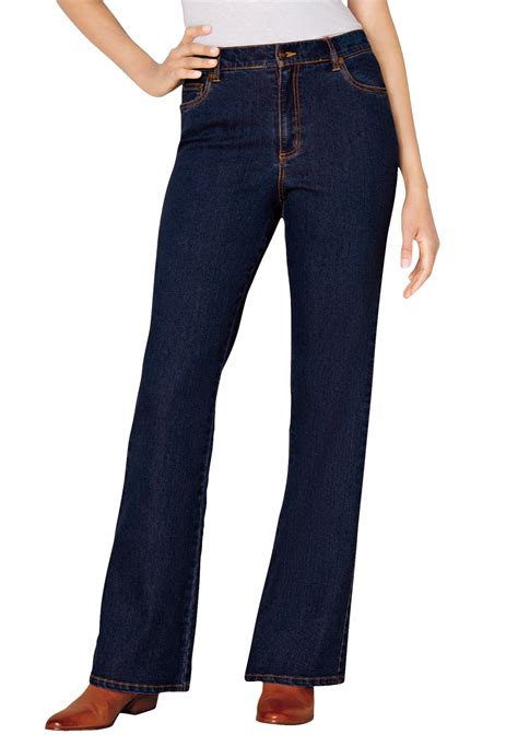 woman within woman within women s plus size tall bootcut stretch jean jean