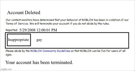 Roblox Bans Blast From The Past Imgflip