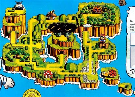 Supper Mario Broth The Super Mario Land 2 World Map From Nintendo