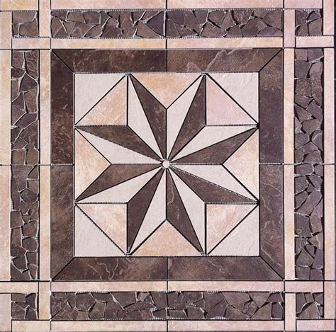32 X 32 Daltile Continental Slate And Cliff Pointe Tile Medallion