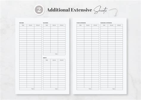 Monthly Budget Planner Template Fillable Fields Digital And Etsy