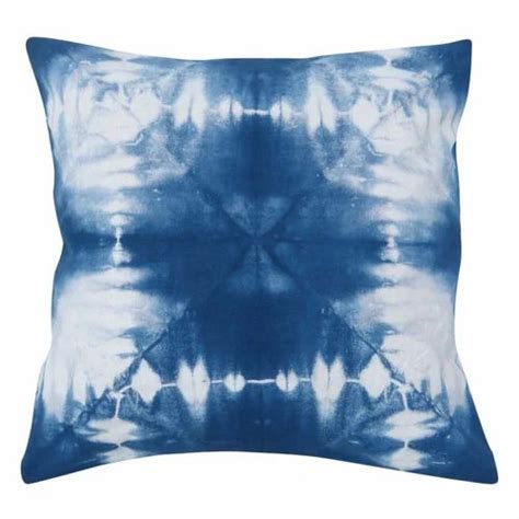 khiushi handicraft indigo blue shibori tie dye cushion cover size 16 x 16 inch at rs 130 in jaipur