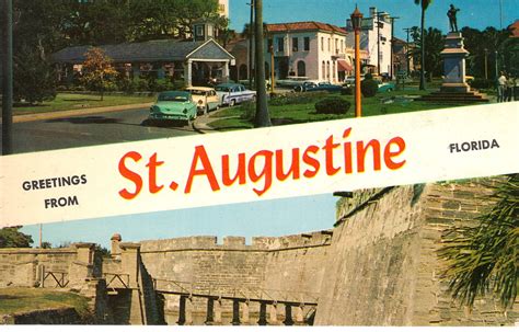 Greetings From St Augustine Florida Vintage Postcards