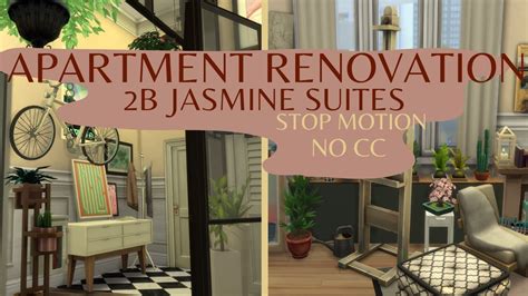 Apartment Renovation 2b Jasmine Suites No Cc The Sims 4 Stop