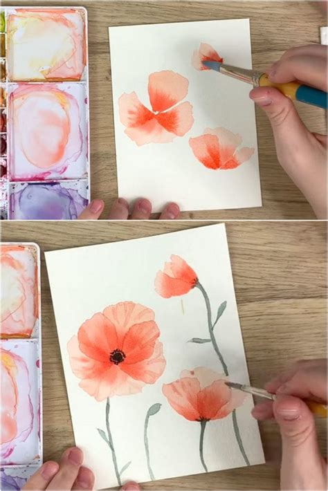 Best Watercolor Flowers Tutorials Videos A Piece Of Rainbow