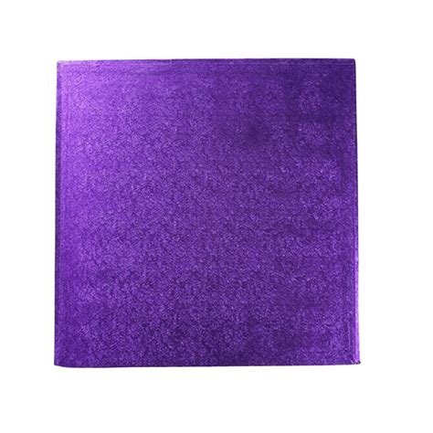 Culpitt Purple Square Thick Cake Board Drum Presentation From The