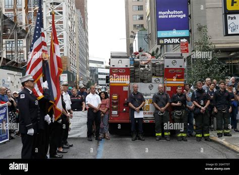 New York United States 05th Sep 2021 Members Of The Nyfd And The