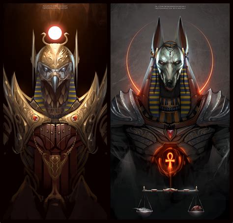 Oc Ra And Anubis Imaginarycharacters Ancient Egypt Art Ancient Egyptian Gods Egypt Tattoo