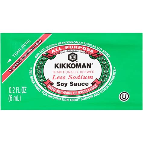 Kikkoman Low Sodium Preservative Free Soy Sauce 6 Ml