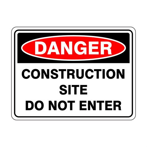 Construction Site Do Not Enter Buy Now Discount Safety Signs Australia