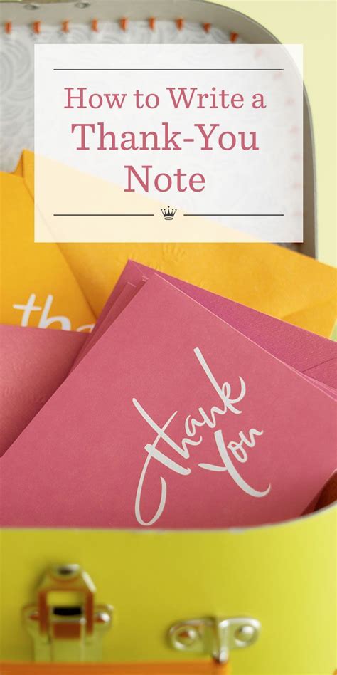 How To Write A Thank You Note Best Thank You Notes Thank You Note