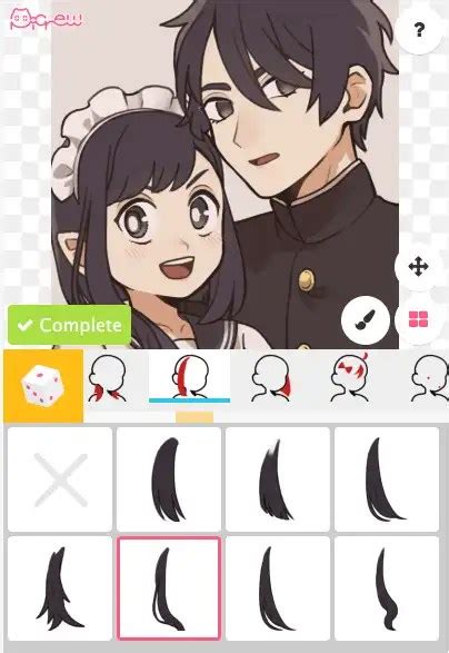 Anime Couple Picrew Couple Character Maker Anime Avatar Maker Kissing
