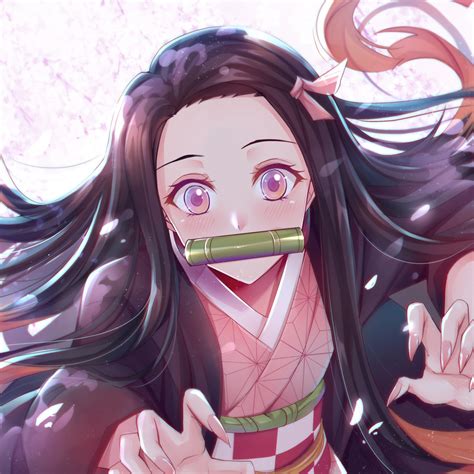 1080x1080 Resolution Kimetsu No Yaiba Art Nezuko Kamado 1080x1080