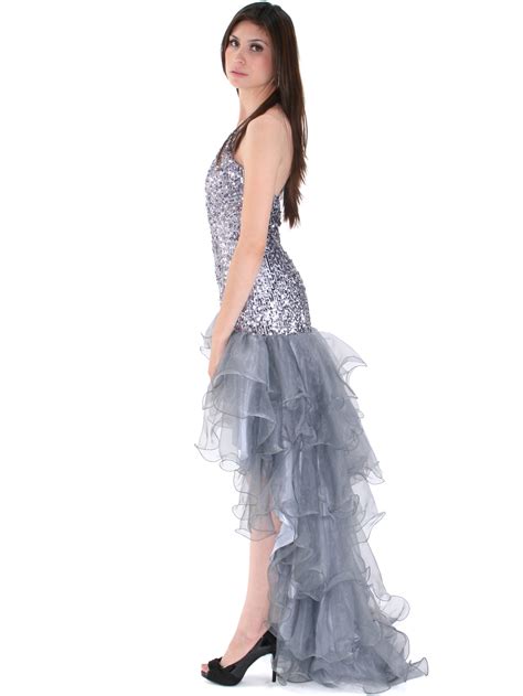 High Low Sequin Prom Dress Sung Boutique La
