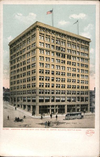 American Savings Bank And Trust Co Empire Building Seattle Wa Postcard