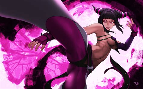 Wallpaper Long Hair Anime Street Fighter Pink Clothing Han Juri Costume 1920x1200