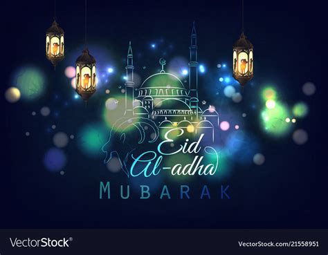 Maybe you would like to learn more about one of these? Eid al adha greeting card Royalty Free Vector Image