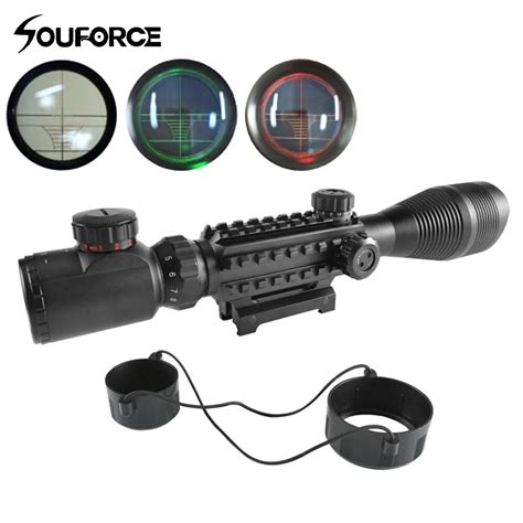 Buy 4 12x50 Tactical Optical Rifle Scope Red Green