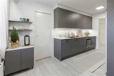 Choose matte, gloss or mix in another hue to shake things up. Miinus Eco Friendly Matte Grey Modern Galley Kitchen
