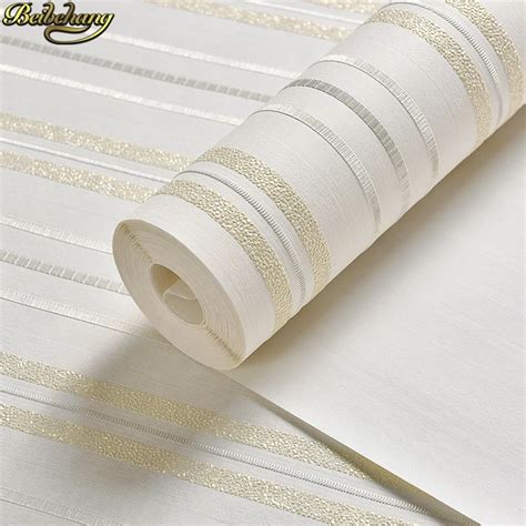 Beibehang Simple Modern Vertical Stripes Solid Contact Paper Papel De