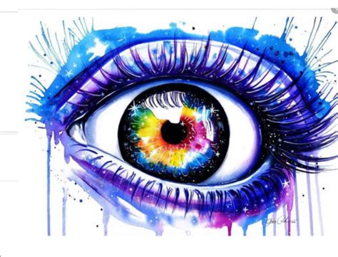 Surreal Watercolor Eye