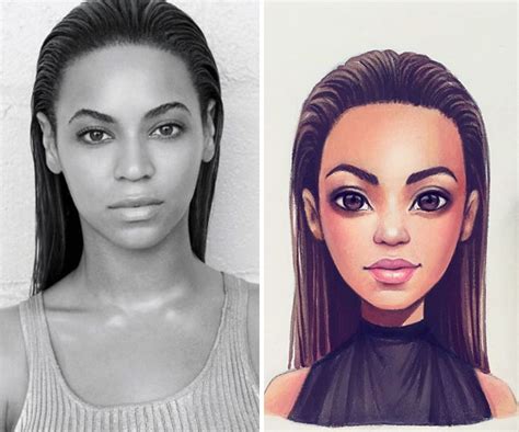 Celebrities Turned Into Cute Cartoon Characters By Russian Artist