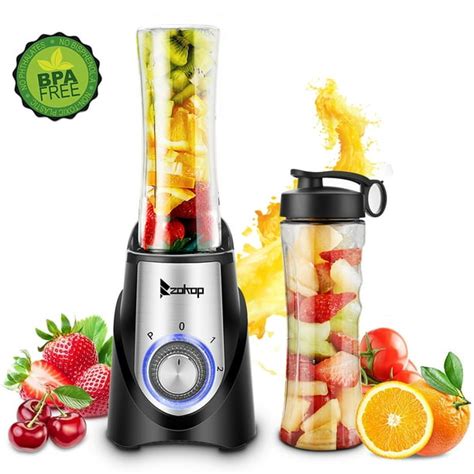Portable Personal Blender 3 Speed Electric Smoothie Blender With Two