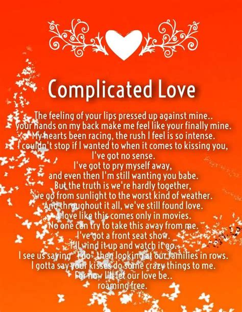 Complicated Relationship Poems