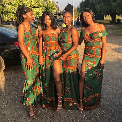 7 african print bridesmaids dresses fdlknjelg