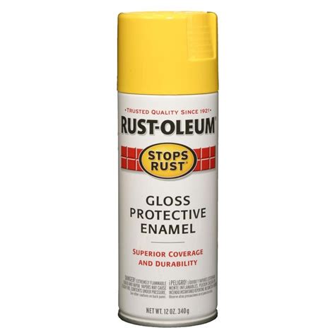 Shop Rust Oleum Stops Rust General Purpose Gloss Sunburst Yellow Spray