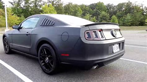 2014 Ford Mustang Matte Black Plastidip Youtube