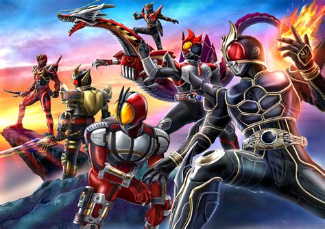 Kamen Rider Kuuga Kamen Rider Faiz Kamen Rider Blade Kamen Rider Ryuki Kamen Rider Hibiki