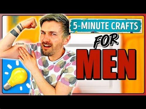 Trying 5-Minute Crafts For Men | MAN CRAFTS!!! - YouTube | Man crafts, 5 minute crafts, Crafts