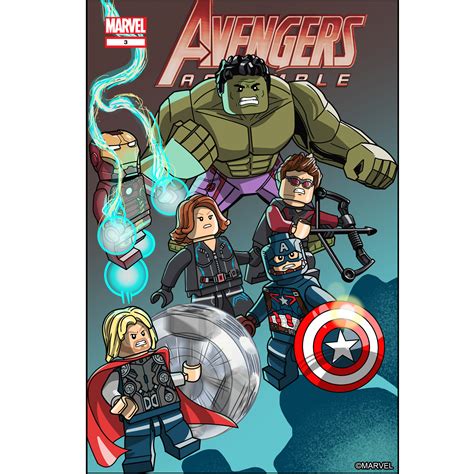 Lego Marvels Avengers Comic Book Covers Tt Games Free Download