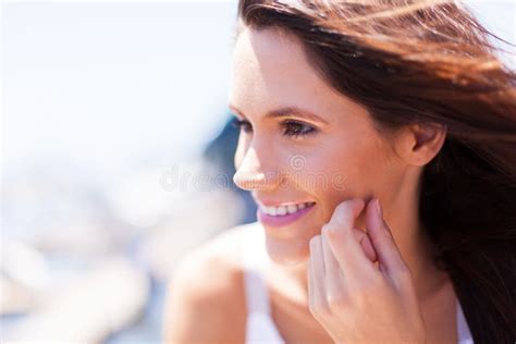 Woman Face Outdoors Stock Photo Image Of Headshot Outdoors 28941536