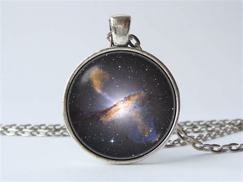 Galaxy Necklace Nebula Pendant Universe Cosmos Jewelry Space Etsy