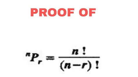 Proof Theorem Of Permutation 1 Derivation Of Permutation Formula Pn