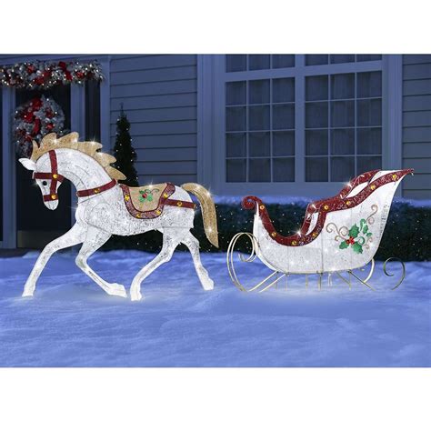 The Twinkling Lawn Sculptures Hammacher Schlemmer Outdoor Holiday