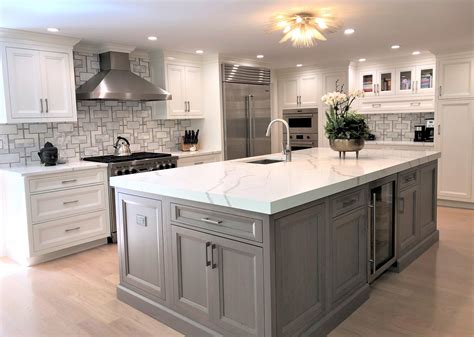 Transitional Shaker Kitchen Design Showrooms Semi Custom Kitchen Cabinets White Kitchen