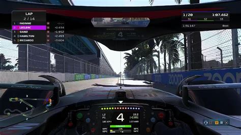 F1 22 GP Miami No Assists Cockpit View Race 16 Laps YouTube